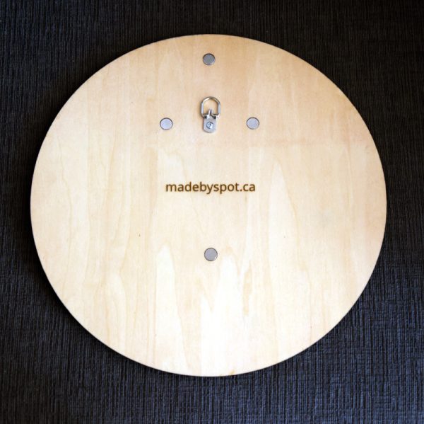 Back, personalized plaque with 2 systems to hook