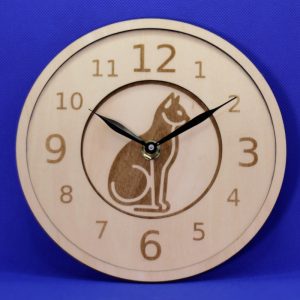 Wood Clock Personalized 18cm – Multi Layers (3) – Natural Wood Clock Personalized 18cm - Multi Layers (3) - Natural