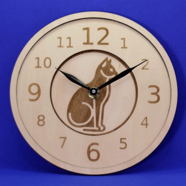 Wood Clock Personalized 18cm - Multi Layers (3) - Natural