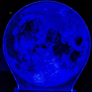 Moon close up Acrylic Led Lamp Personalised close up